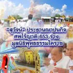สุวัจน์ ประธานฌาปนกิจ ศพไร้ญาติ 653 ร่าง มูลนิธิพุทธธรรมโคราช