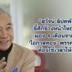 สุวัจน์ ลิปตพัลลภ ชี้ศึกข้างหน้าใหญ่หลวง มอง 4 เดือนจากนี้คือ ‘โอกาสทอง’ พรรคการเมืองต้องใช้เวลาให้คุ้มค่า
