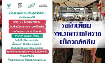 รอคิวเพียบ รพ.มหาราชโคราช เปิดวอล์คอิน ฉีดวัคซีนกลุ่มเสี่ยงสูง 708