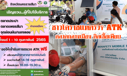 ชาวโคราชแห่ตรวจ ATK หลังแม่ค้า2ตลาดกลางเมืองติดเชื้อเพียบ