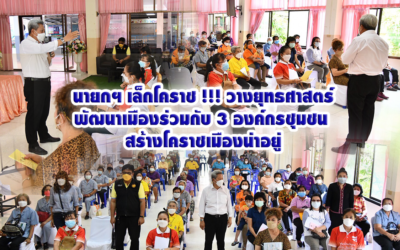 นายกฯ เล็กโคราช !!! วางยุทธศาสตร์พัฒนาเมืองร่วมกับ 3 องค์กรชุมชน สร้างโคราชเมืองน่าอยู่