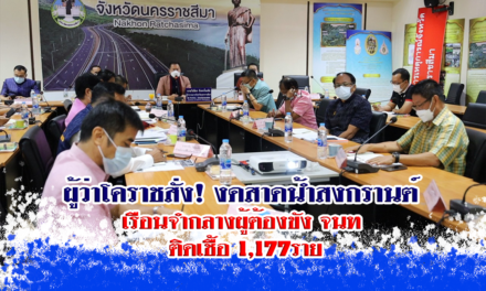 ผู้ว่าโคราช สั่งงดสาดน้ำสงกรานต์ เรือนจำกลางผู้ต้องขัง จนท. ติดเชื้อ1,177 ราย