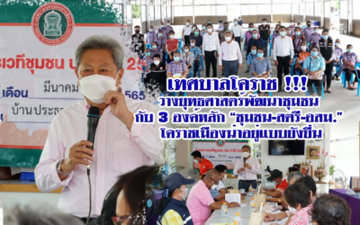 เทศบาลโคราช !!! วางยุทธศาสตร์พัฒนาชุมชนกับ 3 องค์หลัก “ชุมชน-สตรี-อสม.” โคราชเมืองน่าอยู่แบบยังยื่น