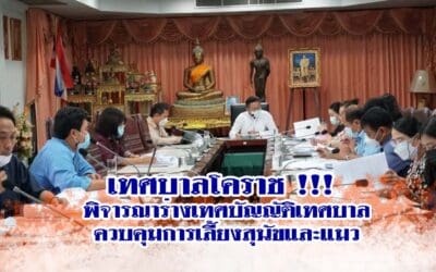 เทศบาลโคราช !!! พิจารณาร่างเทศบัญญัติเทศบาลควบคุมการเลี้ยงสุนัขและแมว