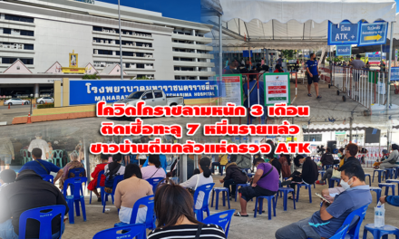 โควิดโคราชลามหนัก 3 เดือนติดเชื้อทะลุ 7 หมื่นรายแล้ว ชาวบ้านตื่นกลัวแห่ตรวจ&nbsp;ATK&nbsp;ที่ รพ.มหาราชฯ กันอย่างเนืองแน่น