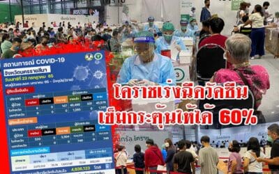 โคราชเร่งฉีดวัคซีนเข็มกระตุ้นให้ได้ 60% ของประชากรกลุ่มเป้าหมายกว่า 2.6 ล้านราย